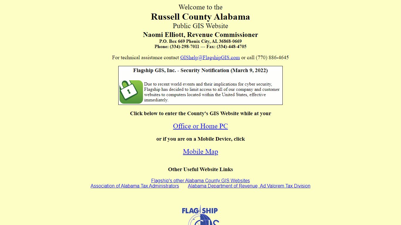 Russell Public GIS Index - Alabama GIS